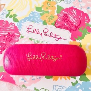 Lilly Pulitzer Pink Eyeglass Sunglasses Case